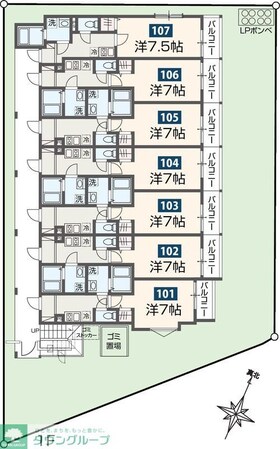 MELDIA長沼IIの物件間取画像